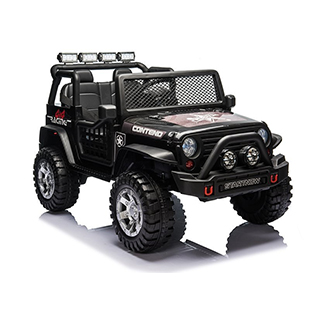 Megacar Detské elektrické autíčko Jeep XMX618, 4x45W,12V 10Ah, čierne lakované