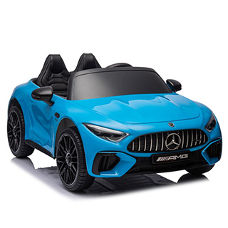 Detské športové dvojmiestne elektrické autíčko Megacar Mercedes AMG SL63, 2x200W, 24V 7Ah, modré lakované