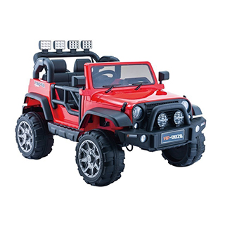 Megacar Jeep HP012, 2x45W, 12V 7Ah, červený