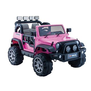 Megacar Jeep HP012, 2x45W, 12V 7Ah, ružová